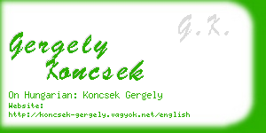 gergely koncsek business card